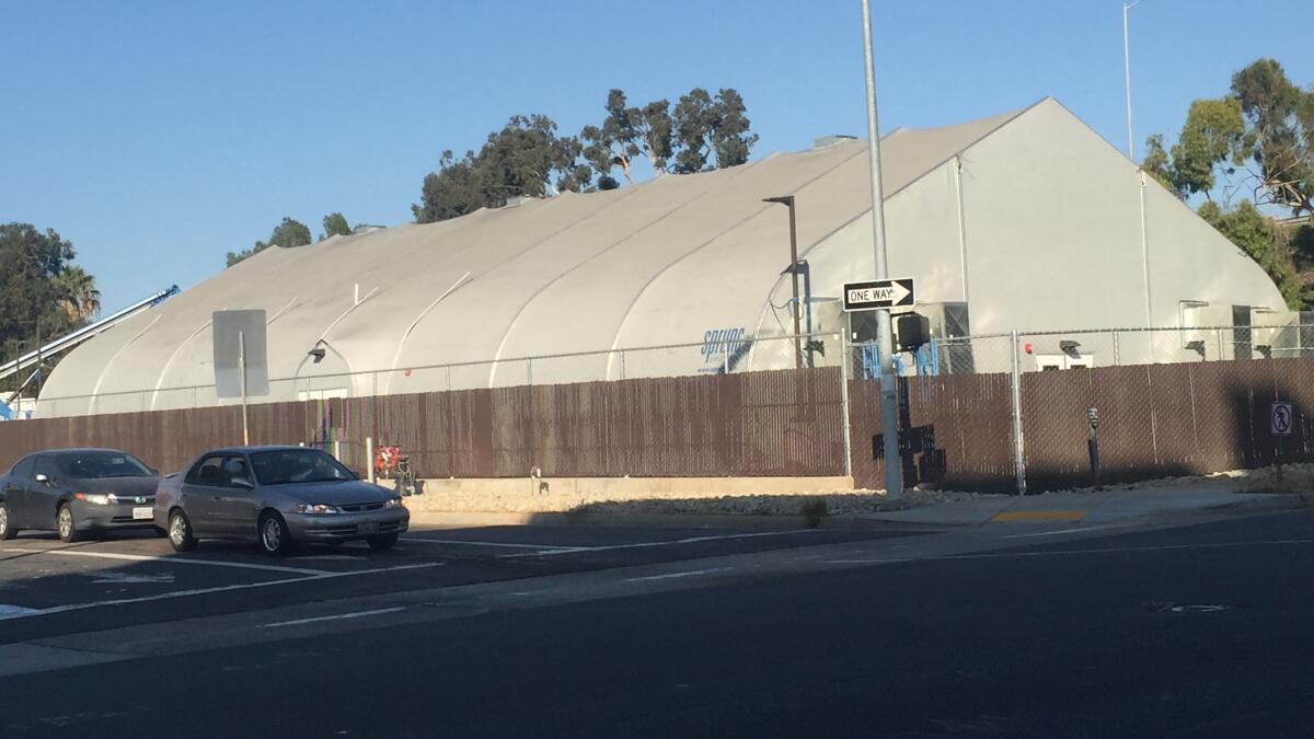 San Diego's fourth large tented homeless shelter expected to open 